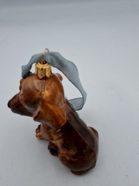 Komozjafamily julepynt, gravhund hvalp